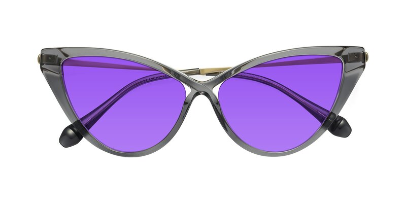 Lucasta - Transparent Gray Tinted Sunglasses