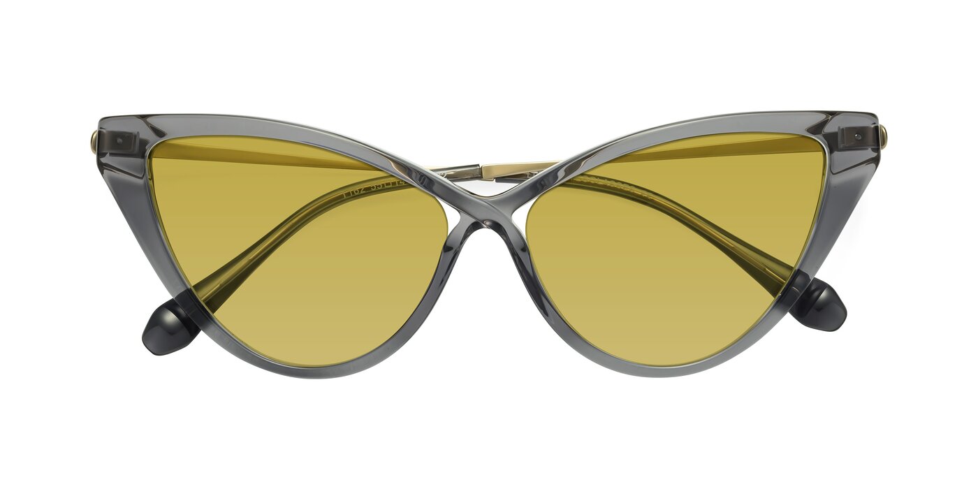 Lucasta - Transparent Gray Tinted Sunglasses