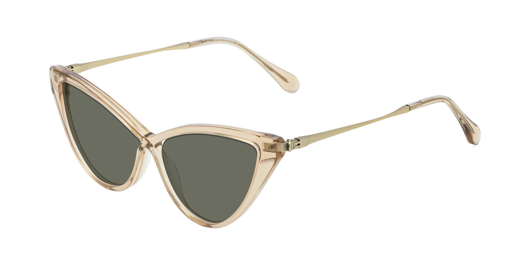 Angle of Lucasta in Champagne with Gray Polarized Lenses