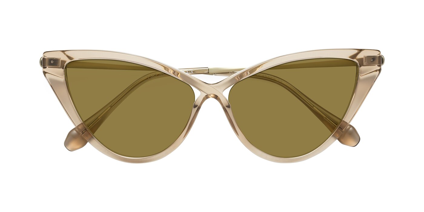 Lucasta - Champagne Polarized Sunglasses