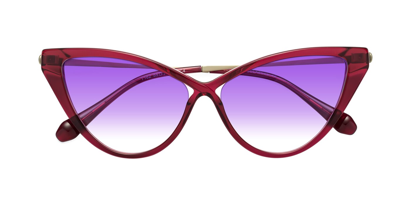 Lucasta - Wine Gradient Sunglasses