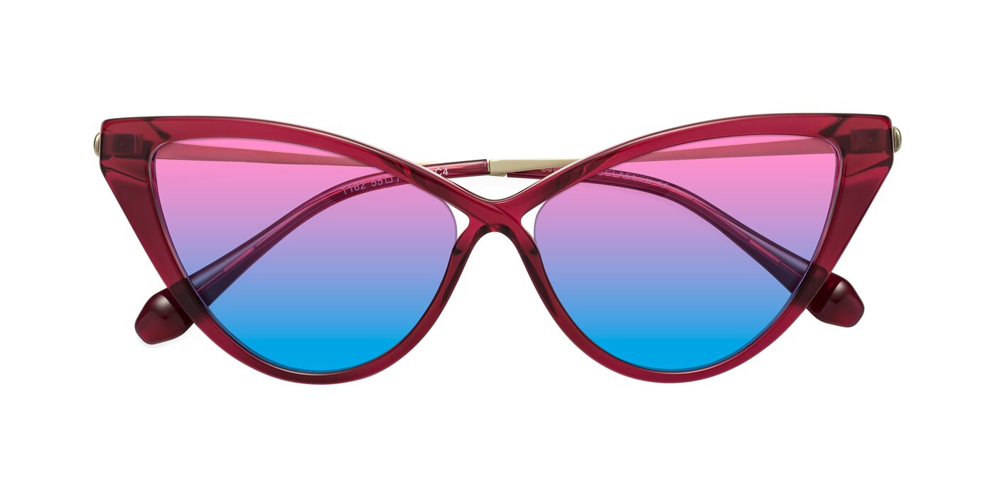 Lucasta - Wine Gradient Sunglasses