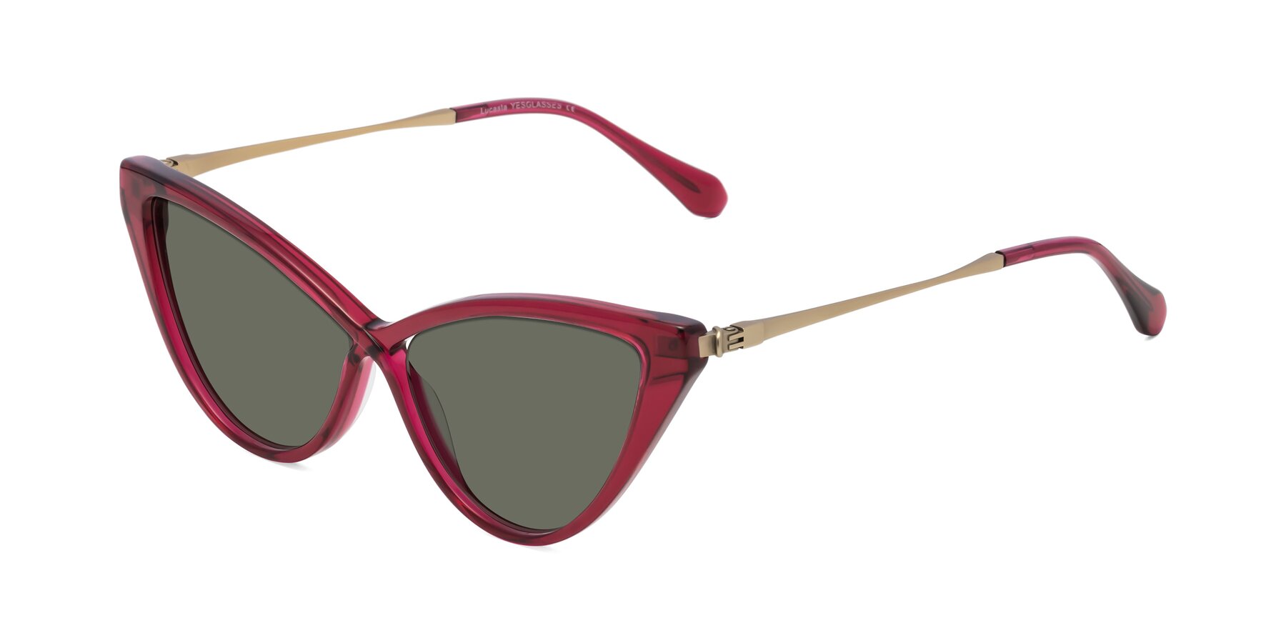 Angle of Lucasta in Wine with Gray Polarized Lenses