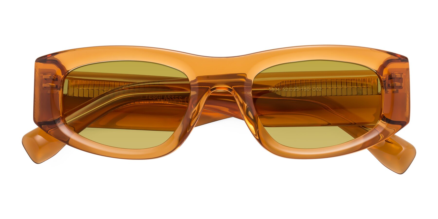 Folded Front of Elm in Maple Syrup with Champagne Tinted Lenses