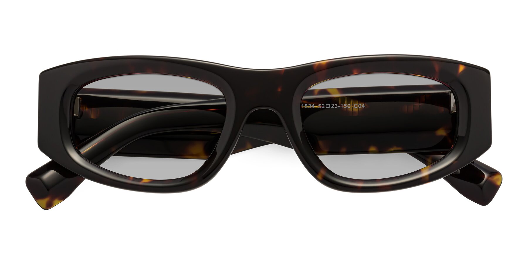 Folded Front of Elm in Tortoise with Light Gray Tinted Lenses