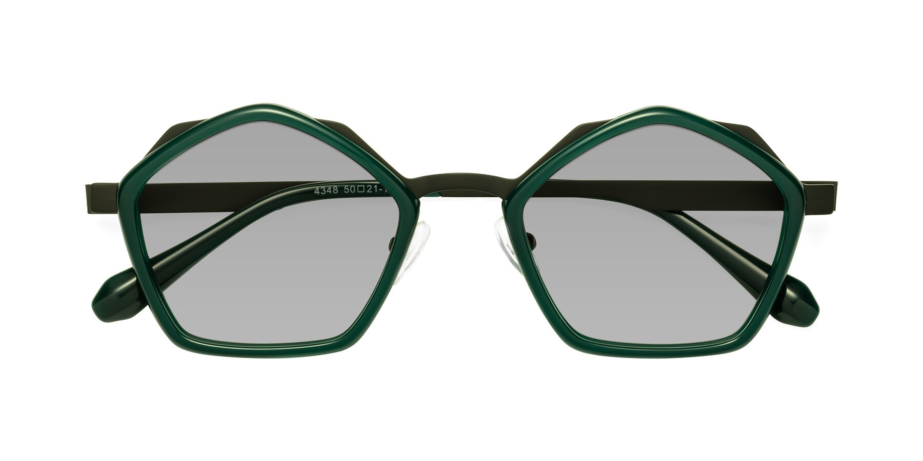 Folded Front of Sugar in Jade-Black with Light Gray Tinted Lenses