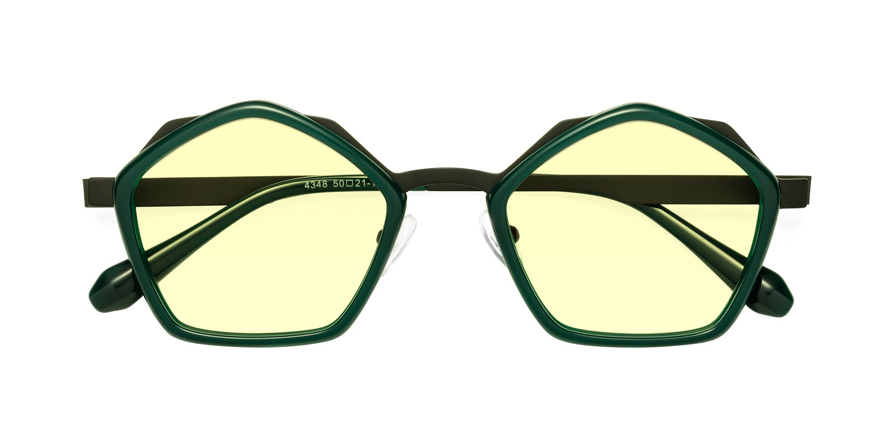 Folded Front of Sugar in Jade-Black with Light Yellow Tinted Lenses