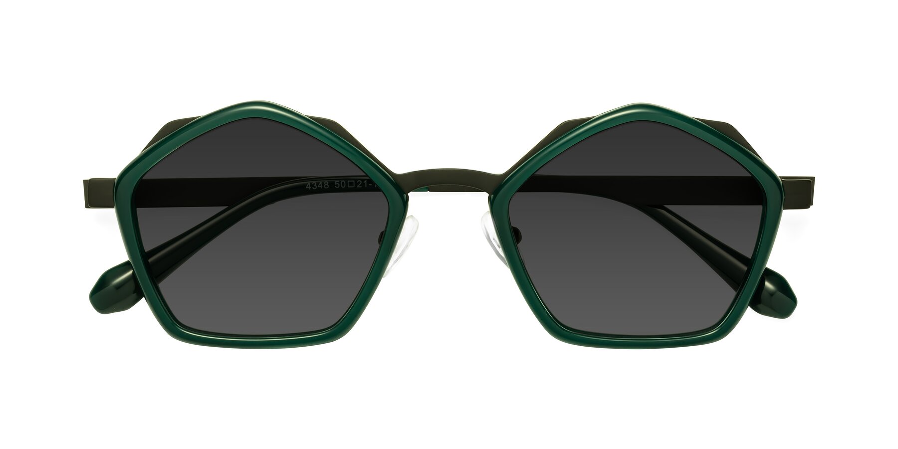 Folded Front of Sugar in Jade-Black with Gray Tinted Lenses