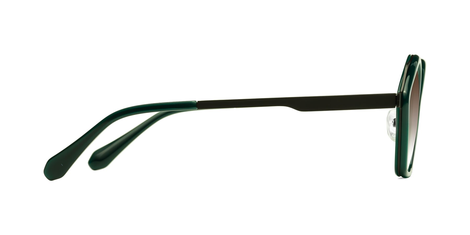 Side of Sugar in Jade-Black with Brown Gradient Lenses