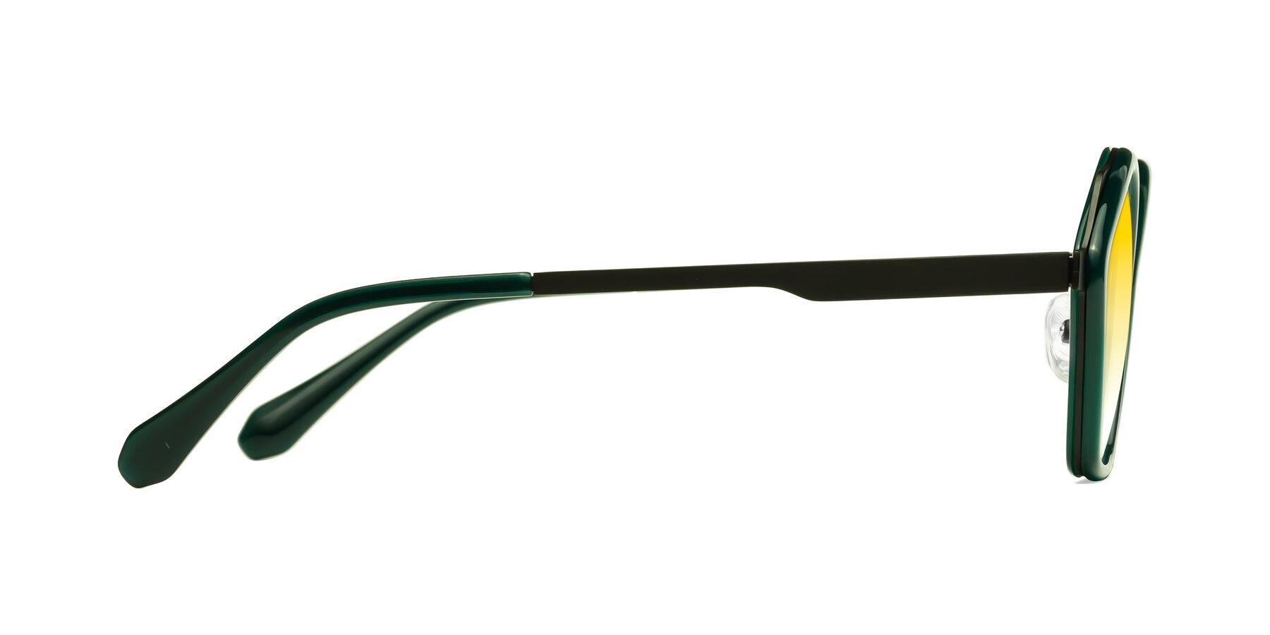 Side of Sugar in Jade-Black with Yellow Gradient Lenses