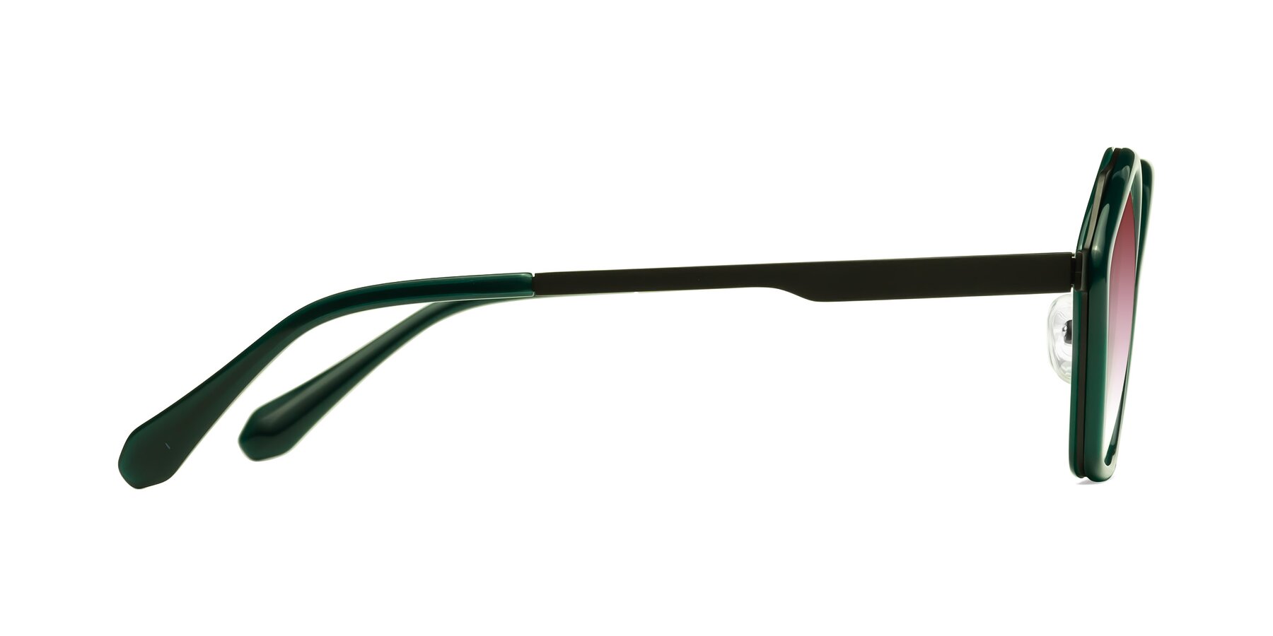 Side of Sugar in Jade-Black with Garnet Gradient Lenses