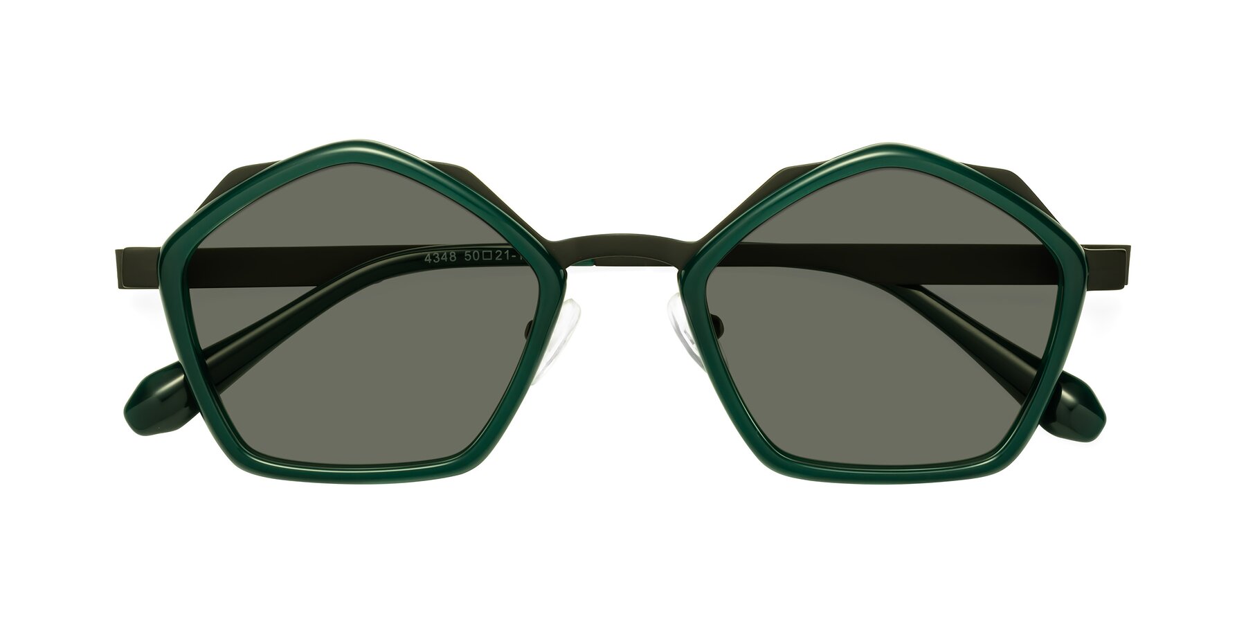Folded Front of Sugar in Jade-Black with Gray Polarized Lenses