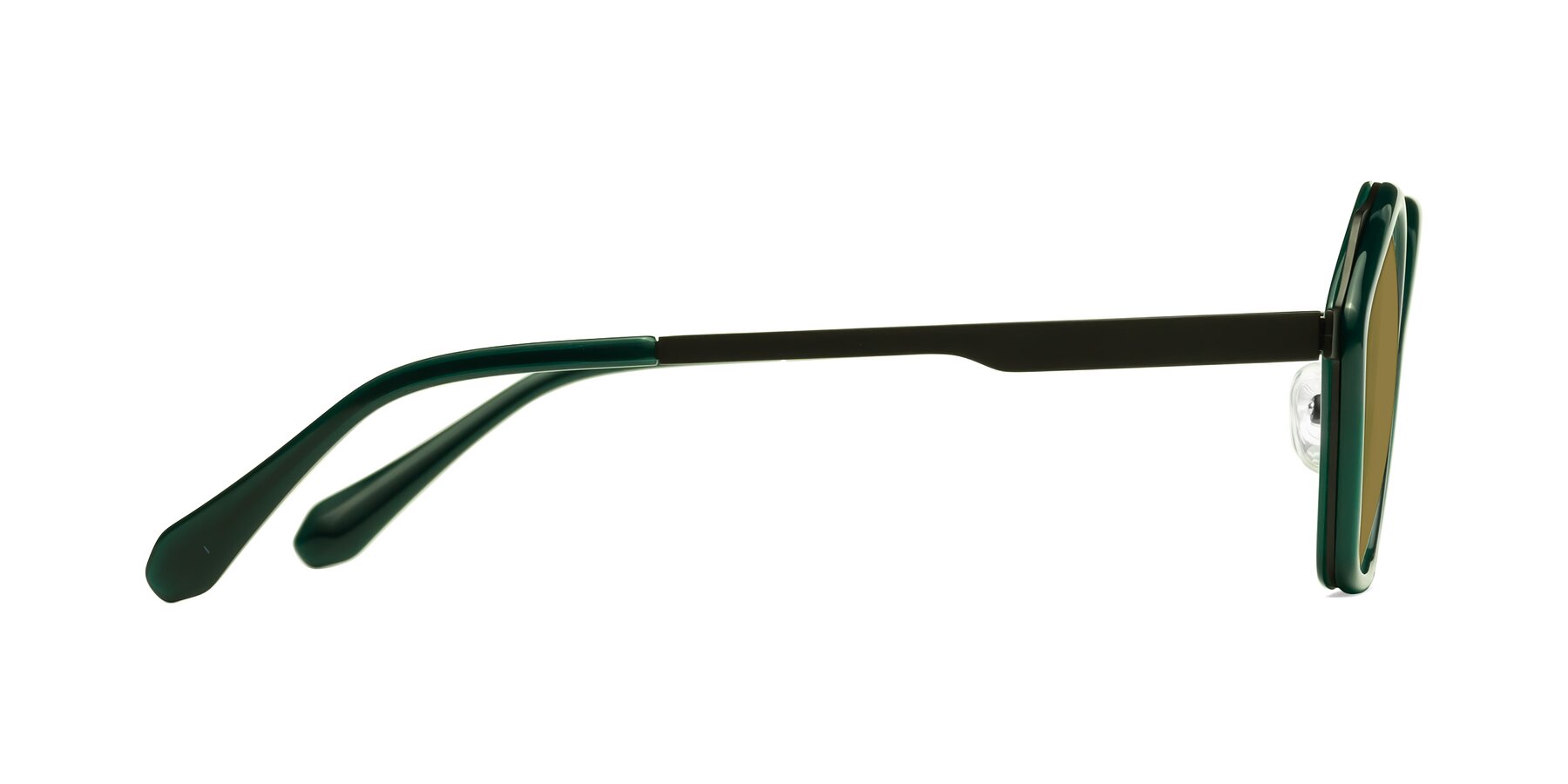 Side of Sugar in Jade-Black with Brown Polarized Lenses