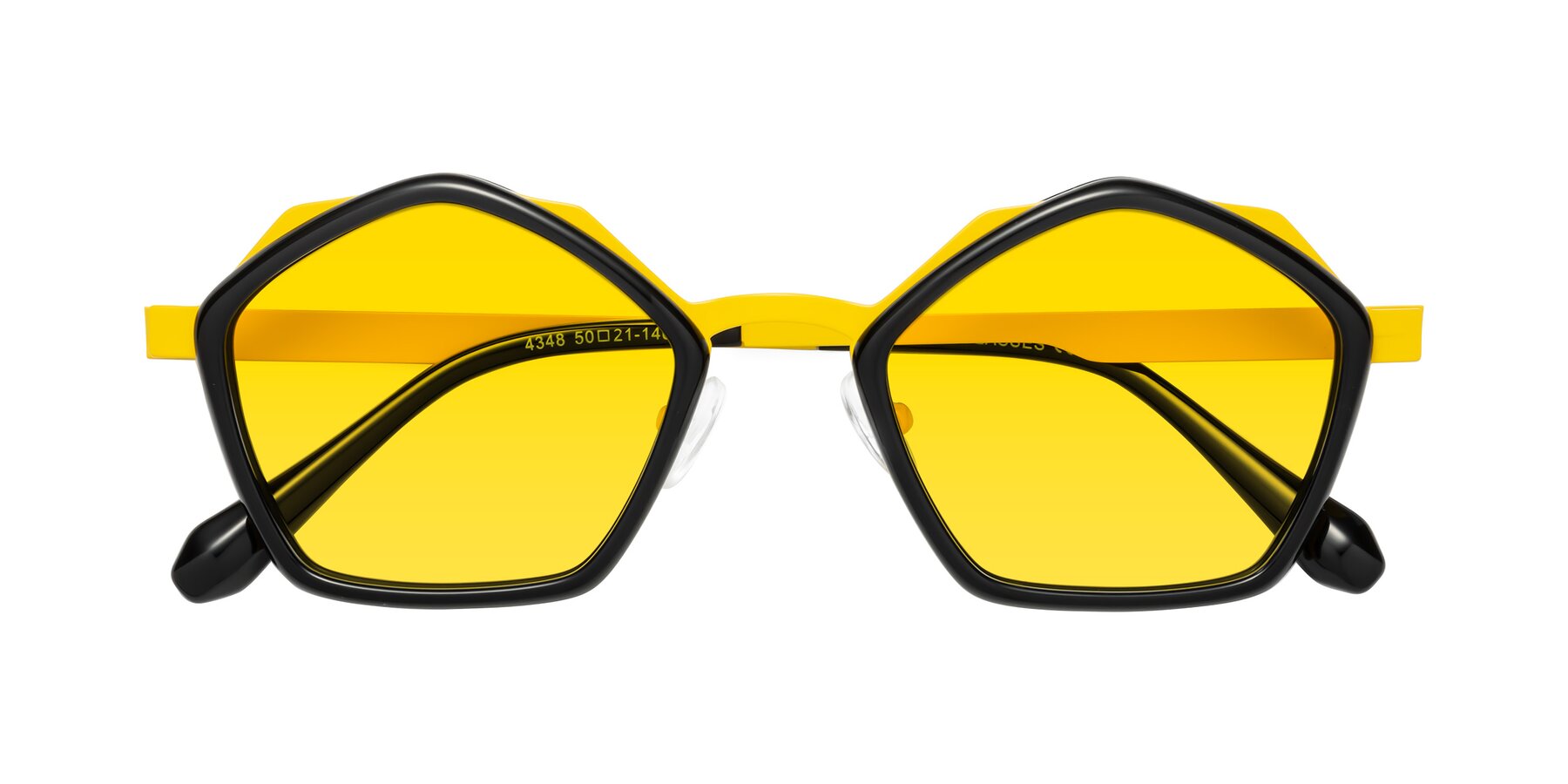 Folded Front of Sugar in Black-Yellow with Yellow Tinted Lenses