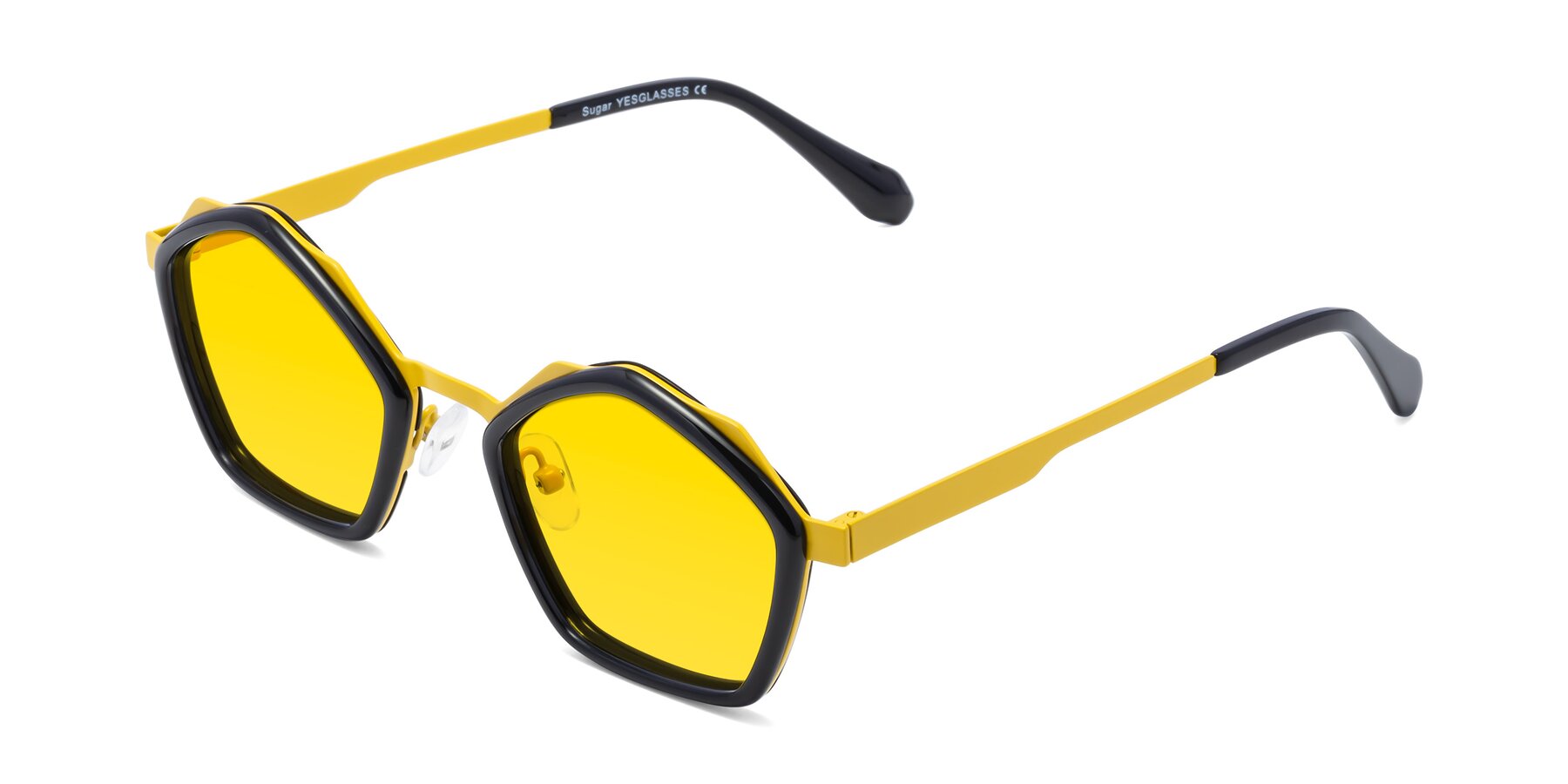 Angle of Sugar in Black-Yellow with Yellow Tinted Lenses