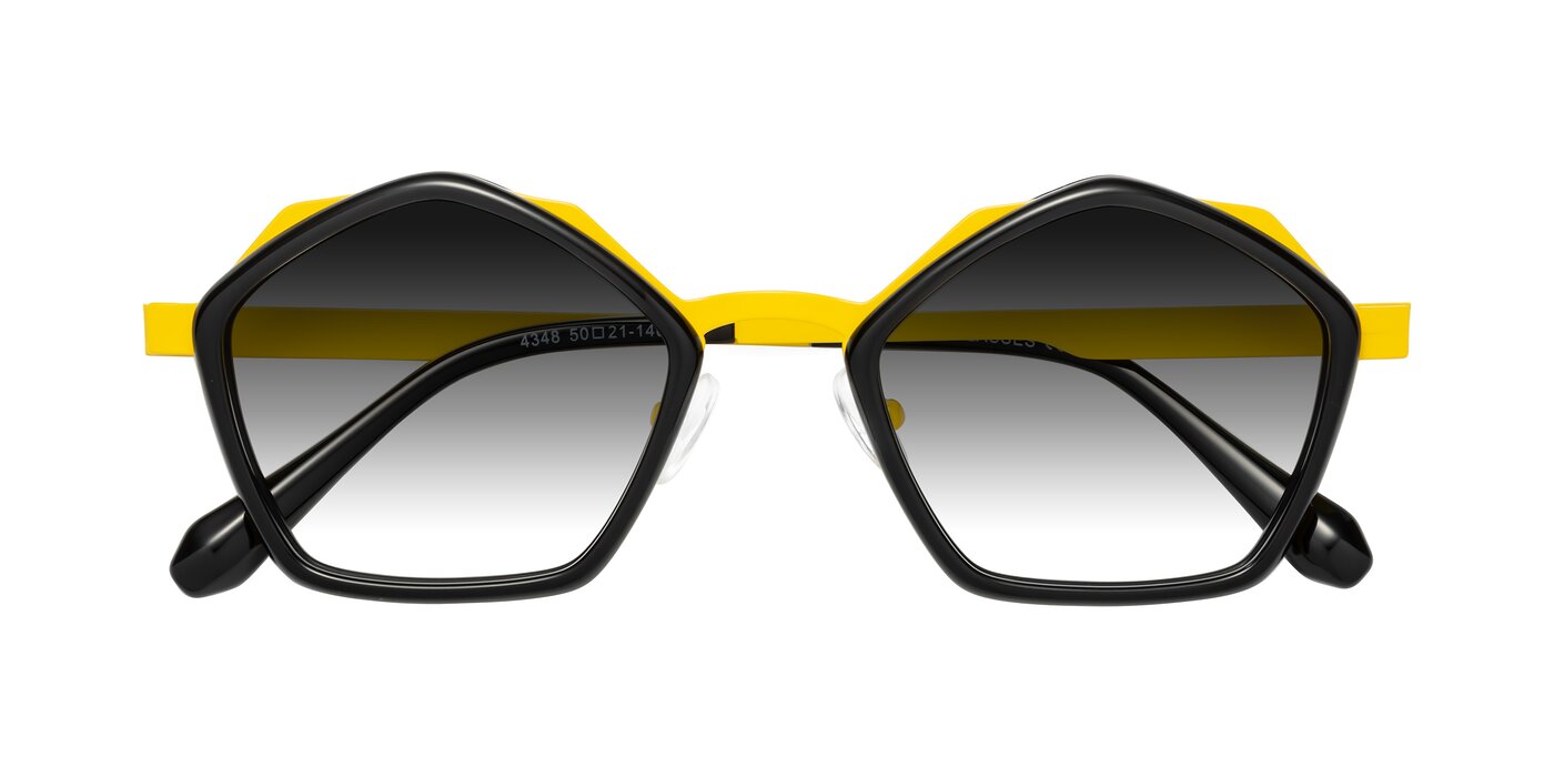 Sugar - Black / Yellow Gradient Sunglasses