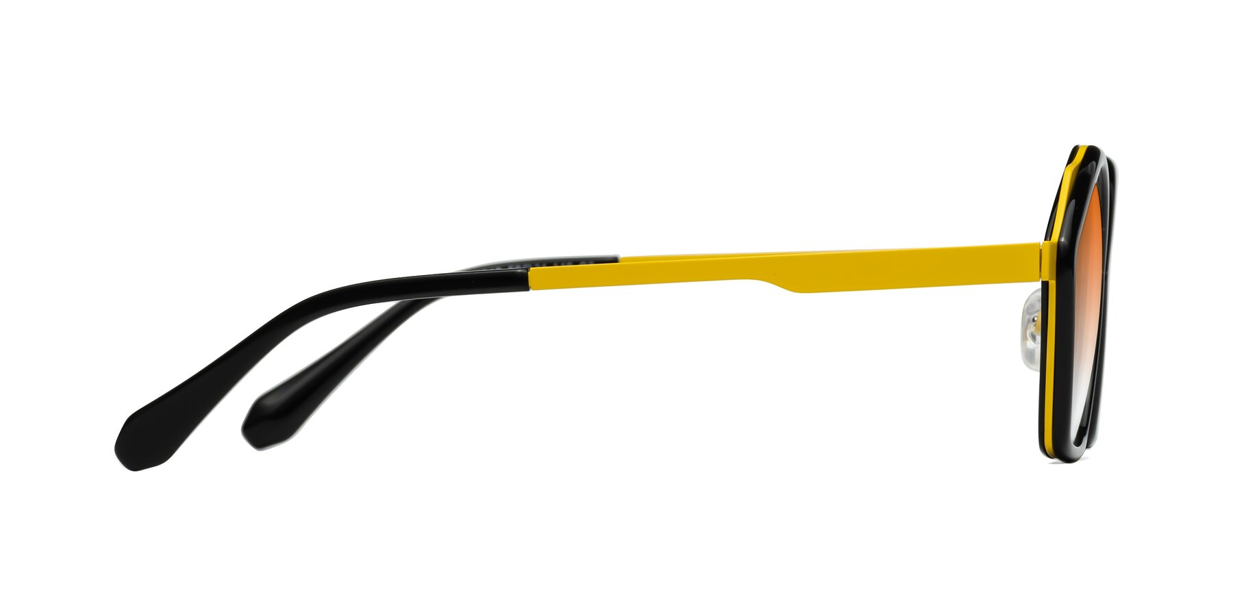 Side of Sugar in Black-Yellow with Orange Gradient Lenses