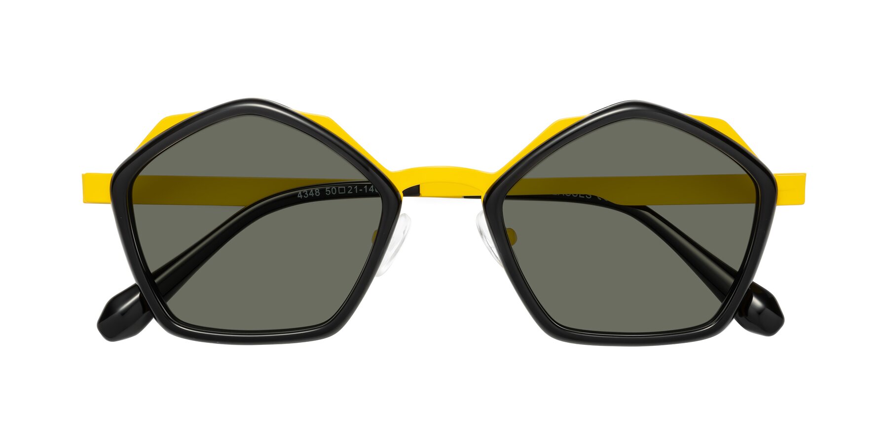 Folded Front of Sugar in Black-Yellow with Gray Polarized Lenses