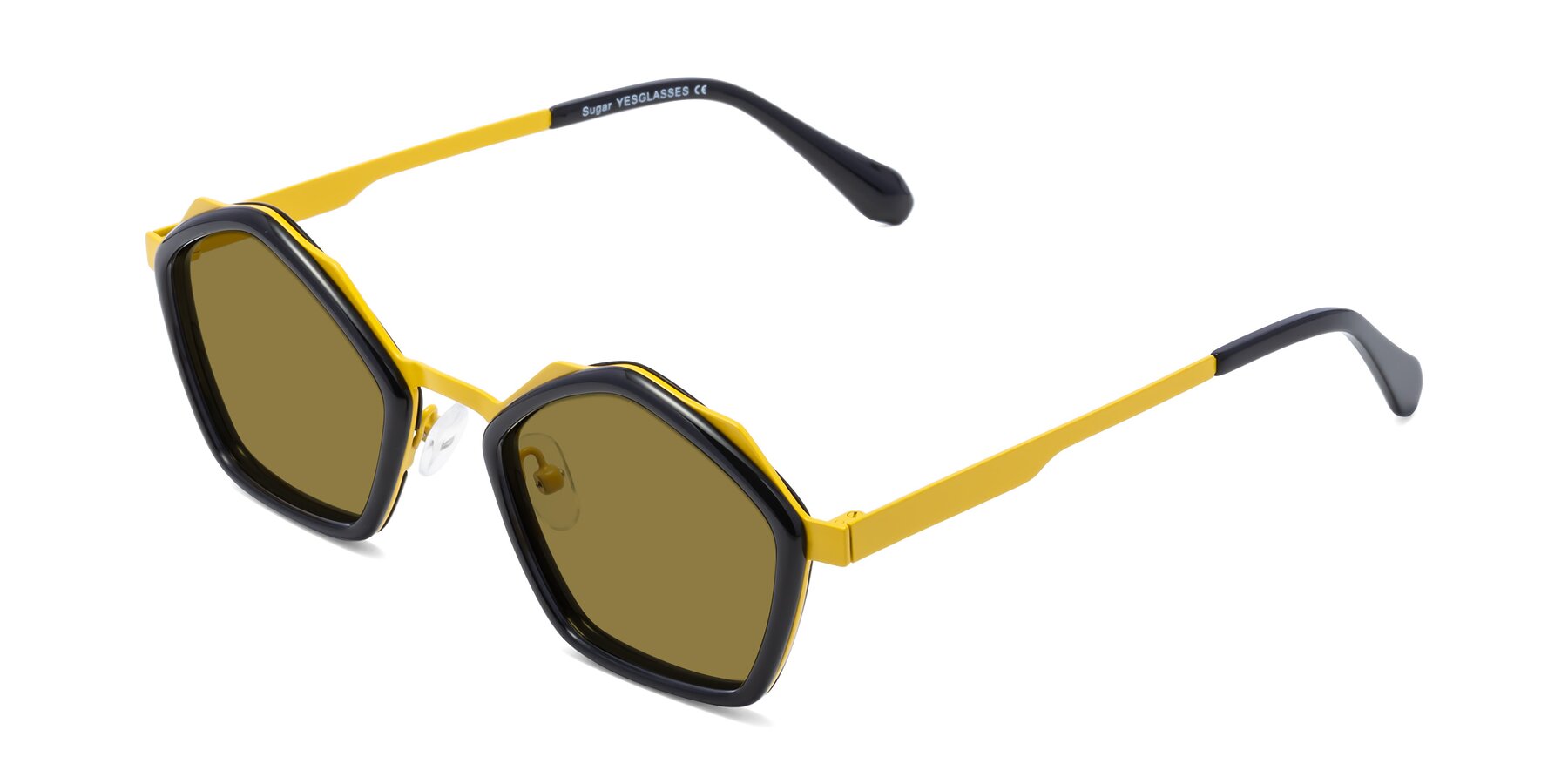 Angle of Sugar in Black-Yellow with Brown Polarized Lenses