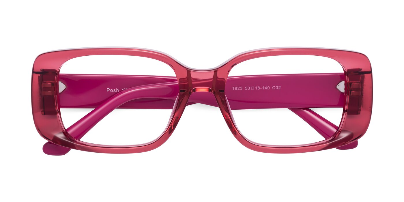 Posh - Transparent Pink Eyeglasses