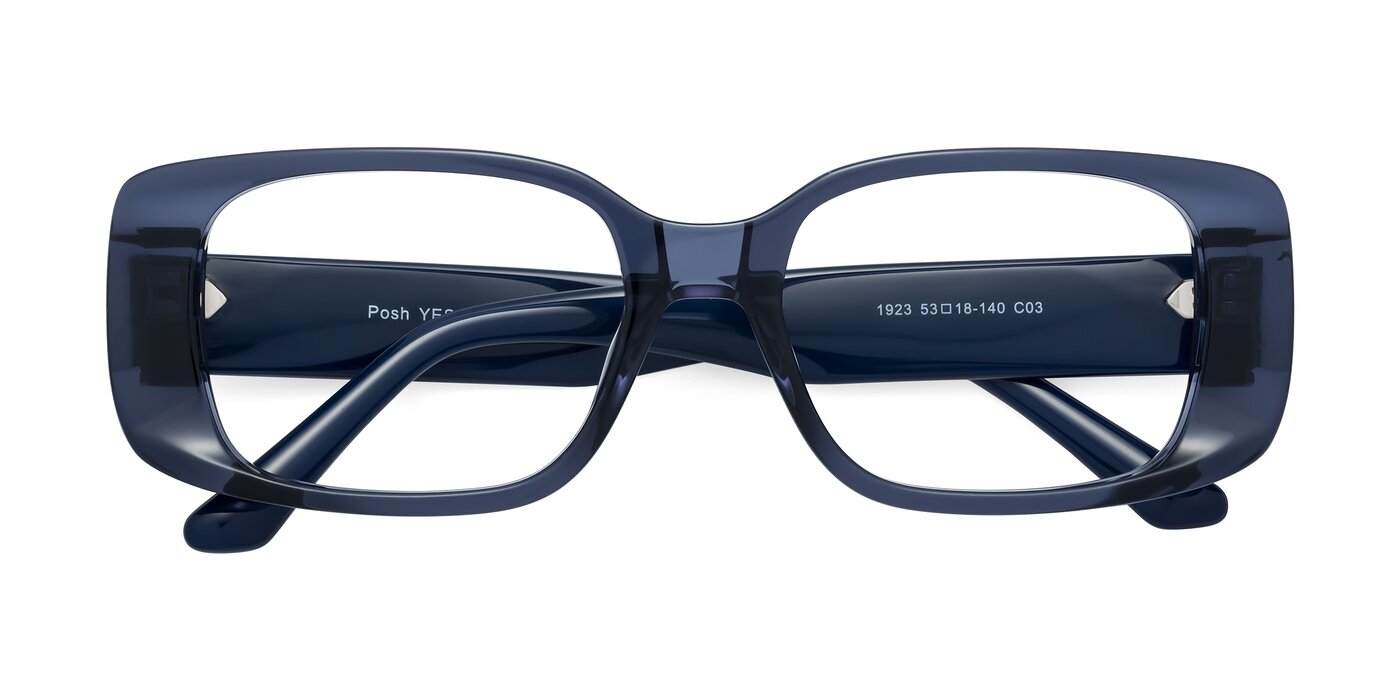Posh - Translucent Blue Blue Light Glasses