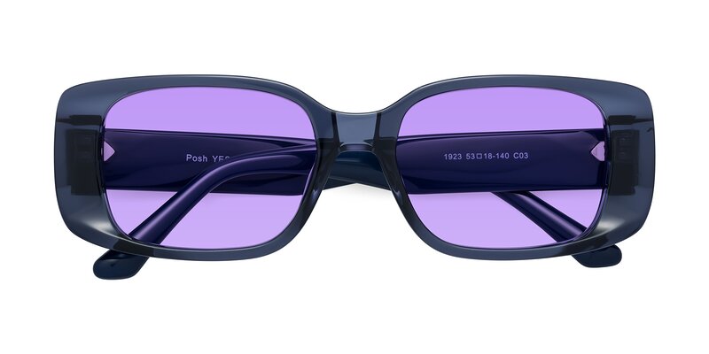 Posh - Translucent Blue Tinted Sunglasses