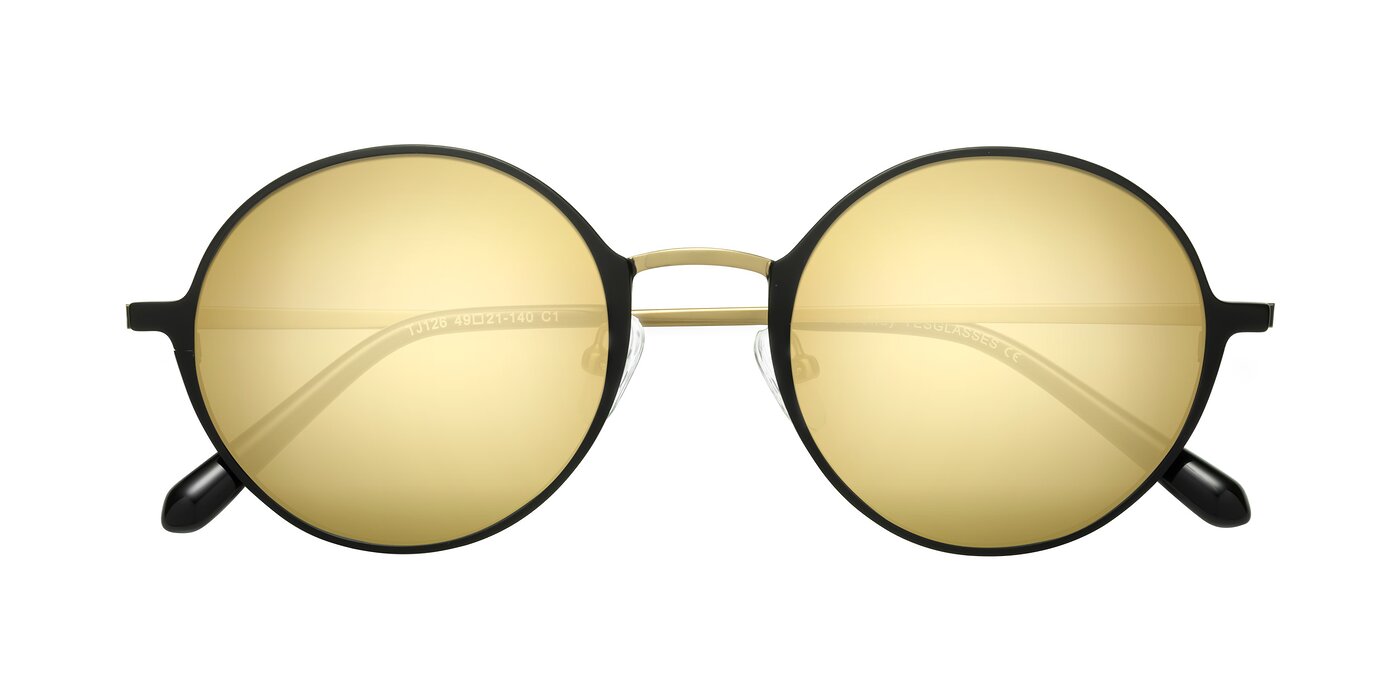 Calloway - Black / Copper Flash Mirrored Sunglasses