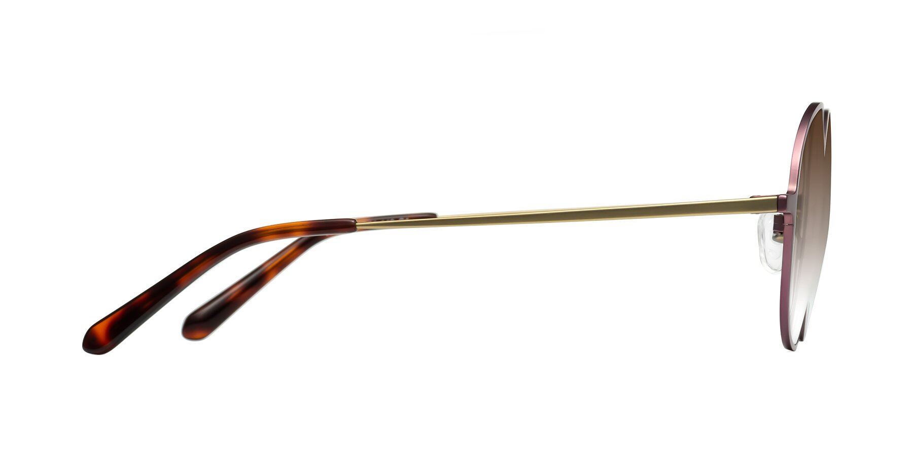 Side of Calloway in Violet-Copper with Brown Gradient Lenses