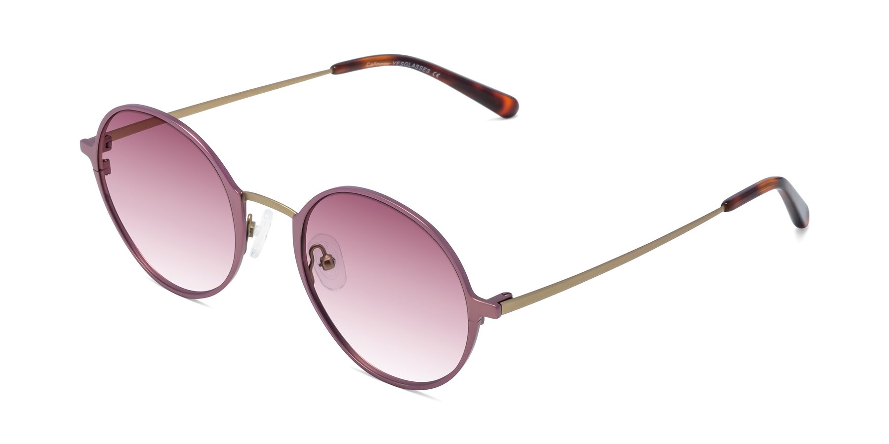 Angle of Calloway in Violet-Copper with Wine Gradient Lenses