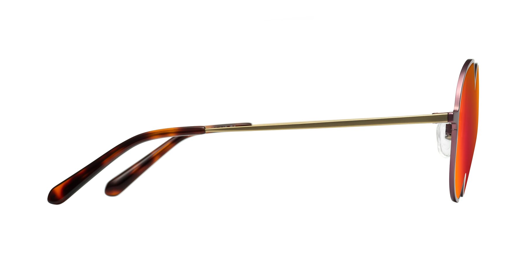 Side of Calloway in Violet-Copper with Red Gold Mirrored Lenses
