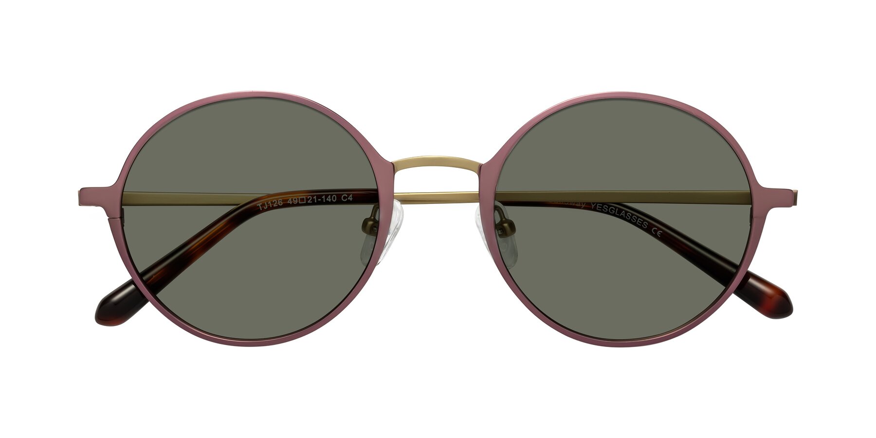 Folded Front of Calloway in Violet-Copper with Gray Polarized Lenses