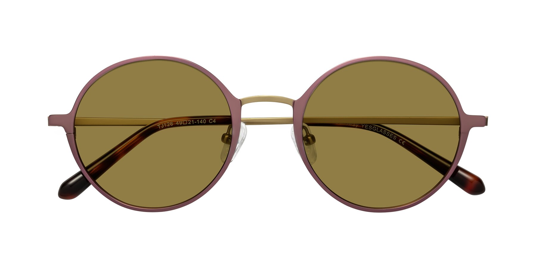Folded Front of Calloway in Voliet-Copper with Brown Polarized Lenses