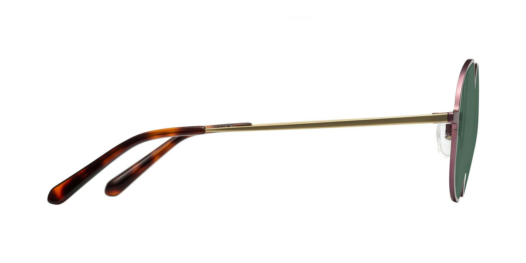 Side of Calloway in Voliet-Copper with Green Polarized Lenses