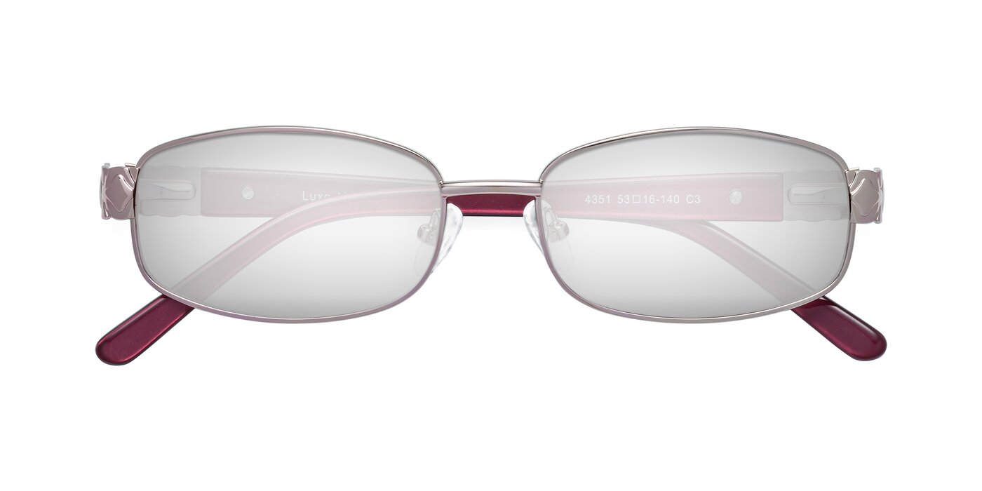 Luxe - Light Pink Flash Mirrored Sunglasses