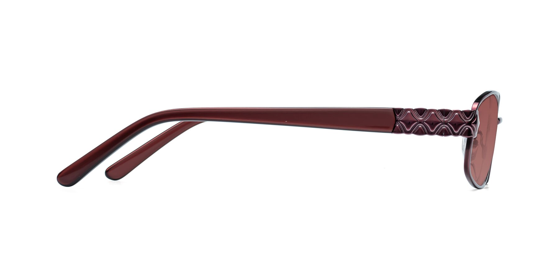 Side of Luxe in Wine with Garnet Tinted Lenses