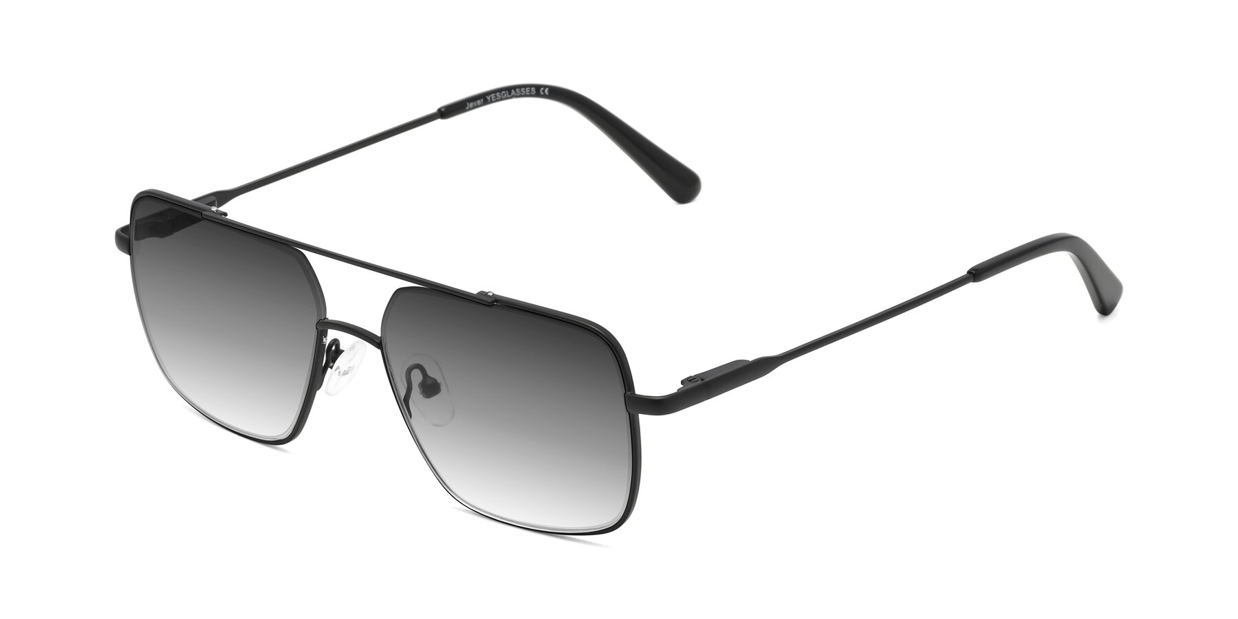 Angle of Jever in Black with Gray Gradient Lenses