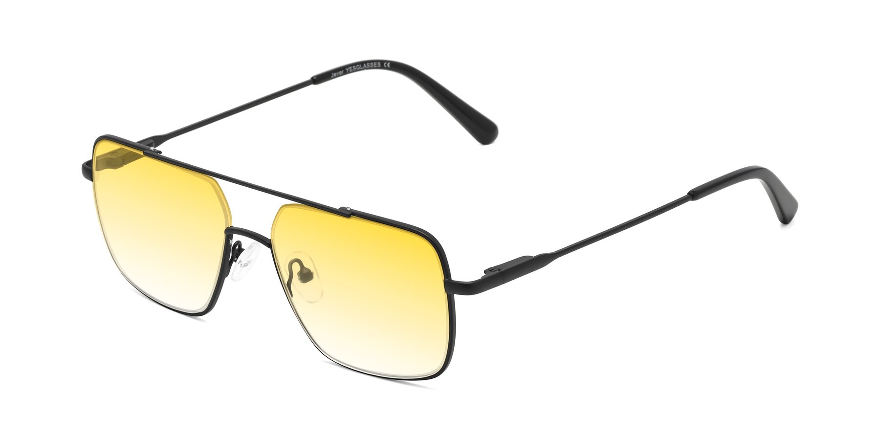 Angle of Jever in Black with Yellow Gradient Lenses