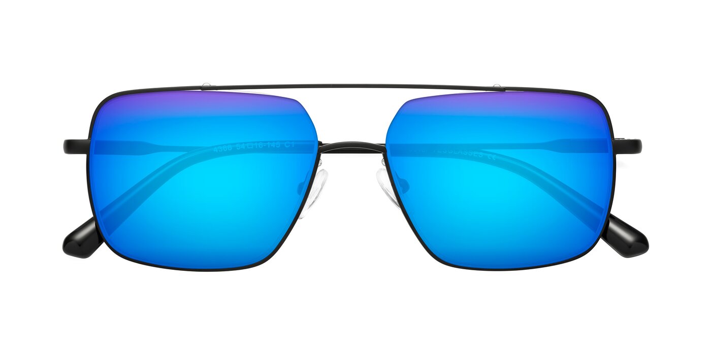 Jever - Black Flash Mirrored Sunglasses