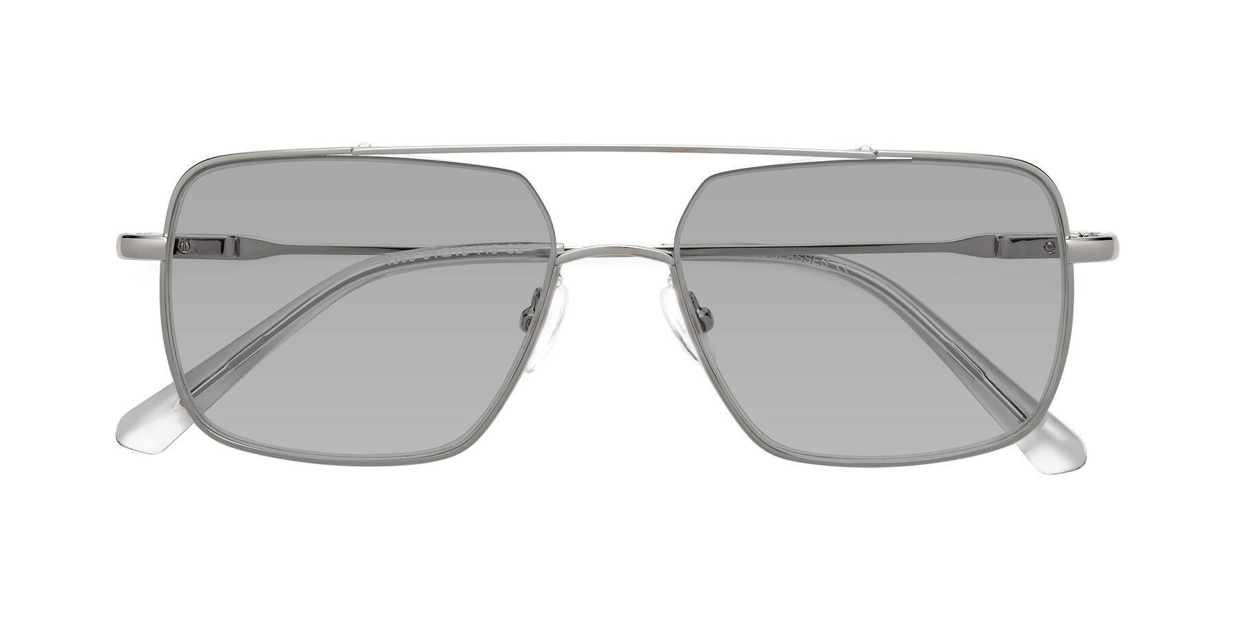 Folded Front of Jever in Silver with Light Gray Tinted Lenses