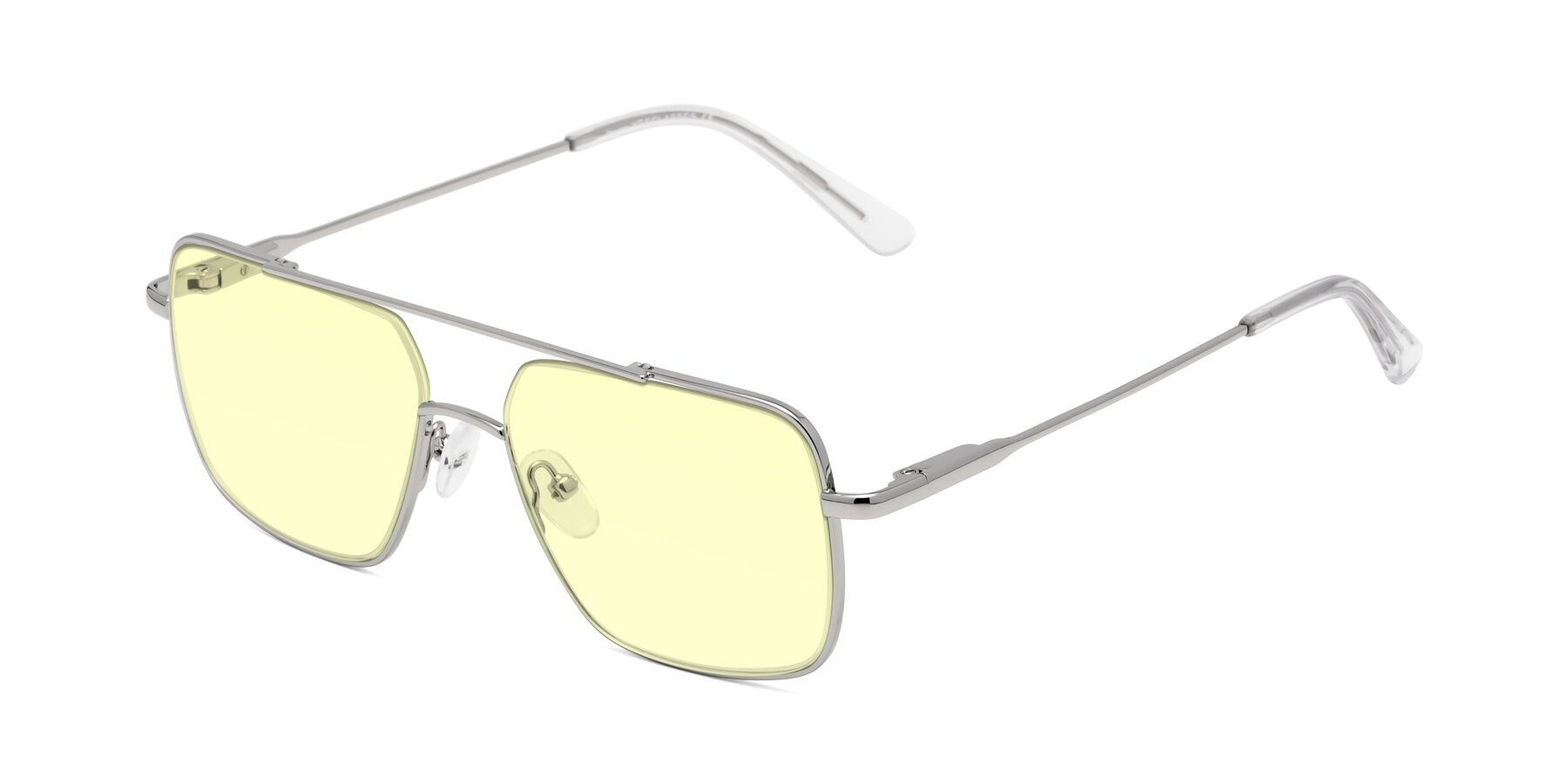 Angle of Jever in Silver with Light Yellow Tinted Lenses