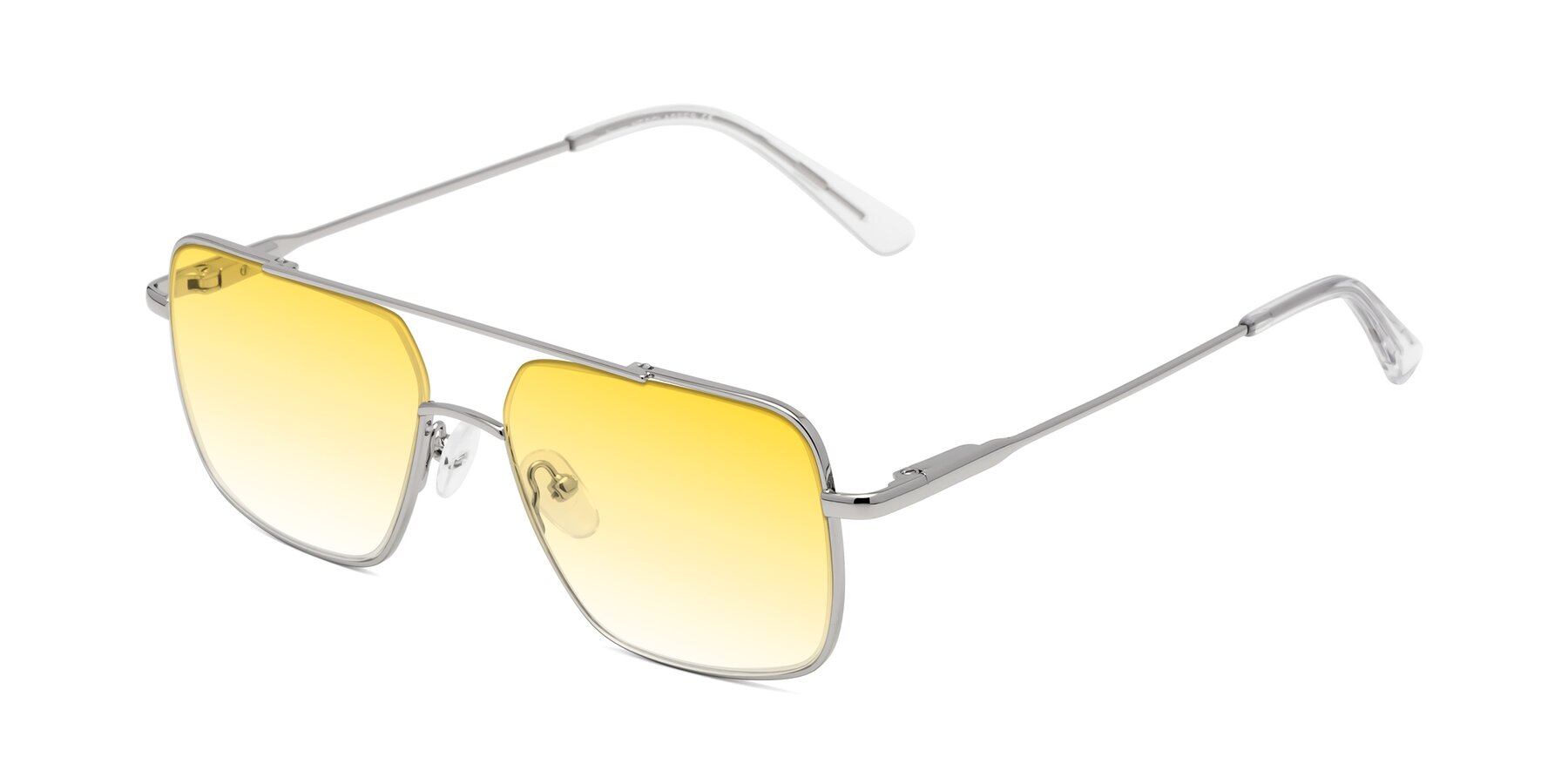 Angle of Jever in Silver with Yellow Gradient Lenses