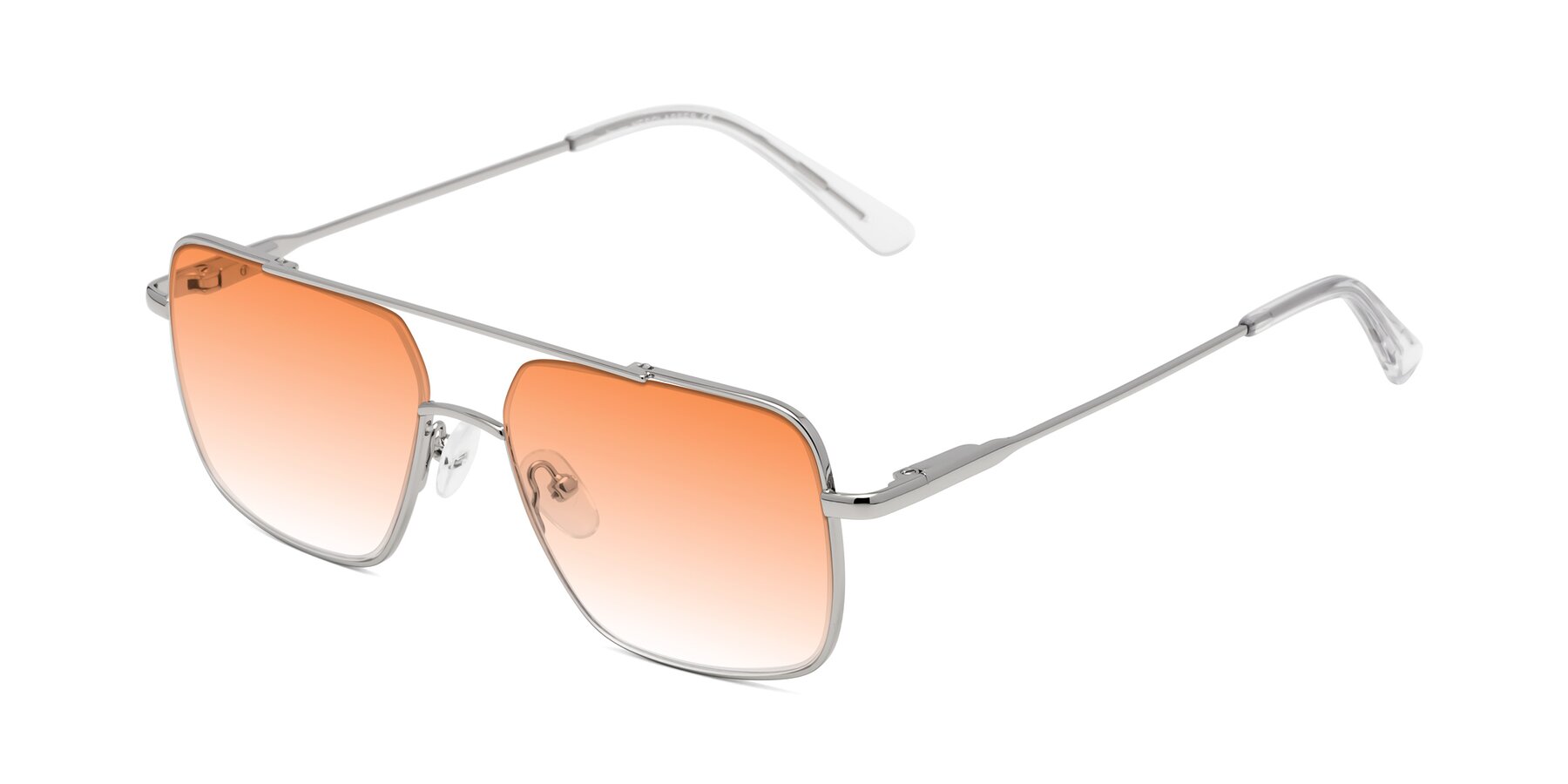 Angle of Jever in Silver with Orange Gradient Lenses