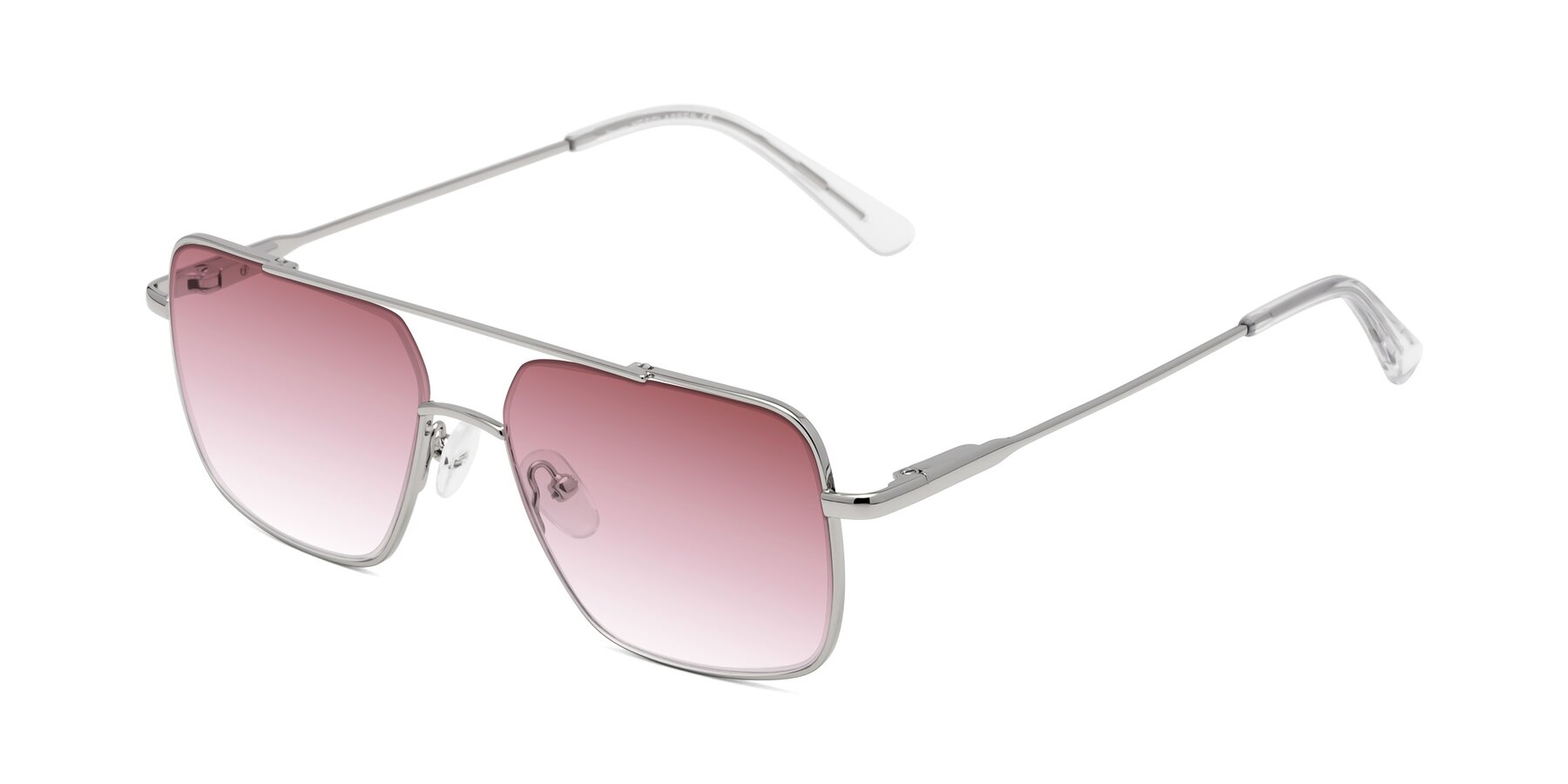 Angle of Jever in Silver with Garnet Gradient Lenses