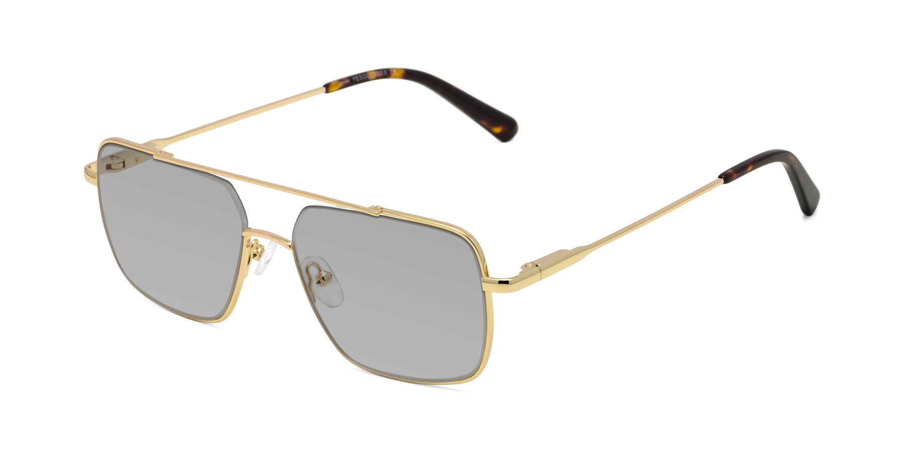 Angle of Jever in Gold with Light Gray Tinted Lenses