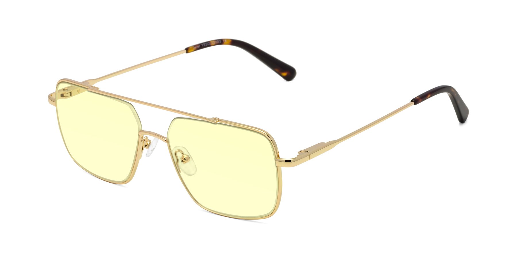 Angle of Jever in Gold with Light Yellow Tinted Lenses