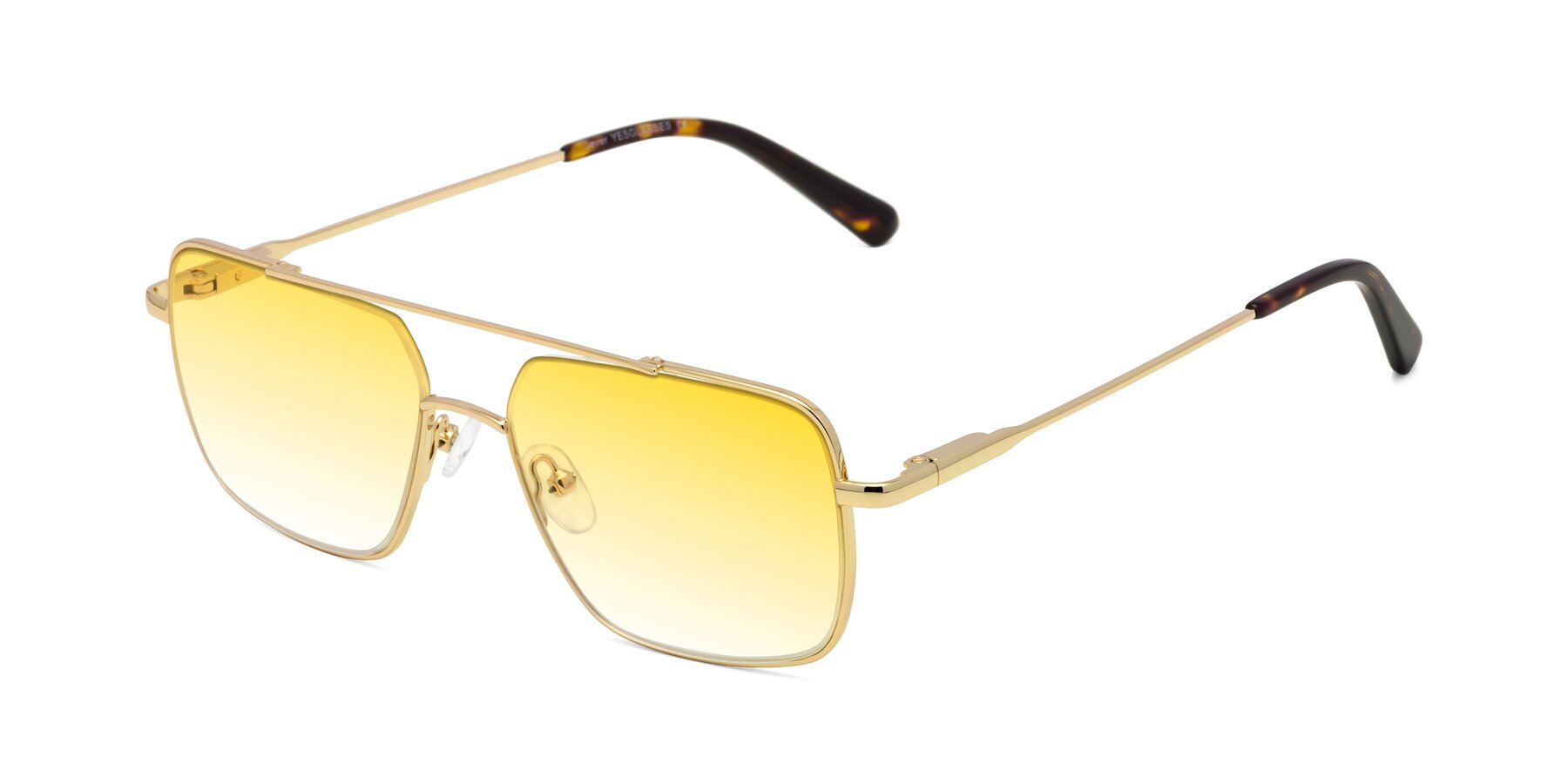 Angle of Jever in Gold with Yellow Gradient Lenses