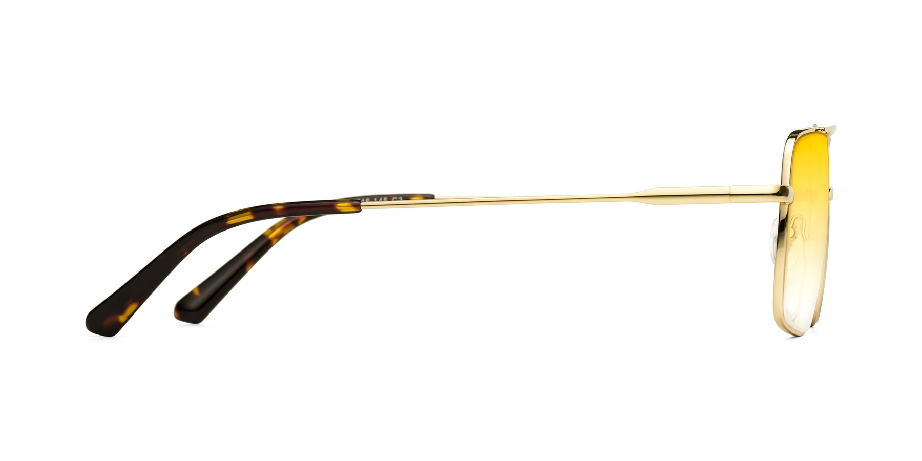 Side of Jever in Gold with Yellow Gradient Lenses