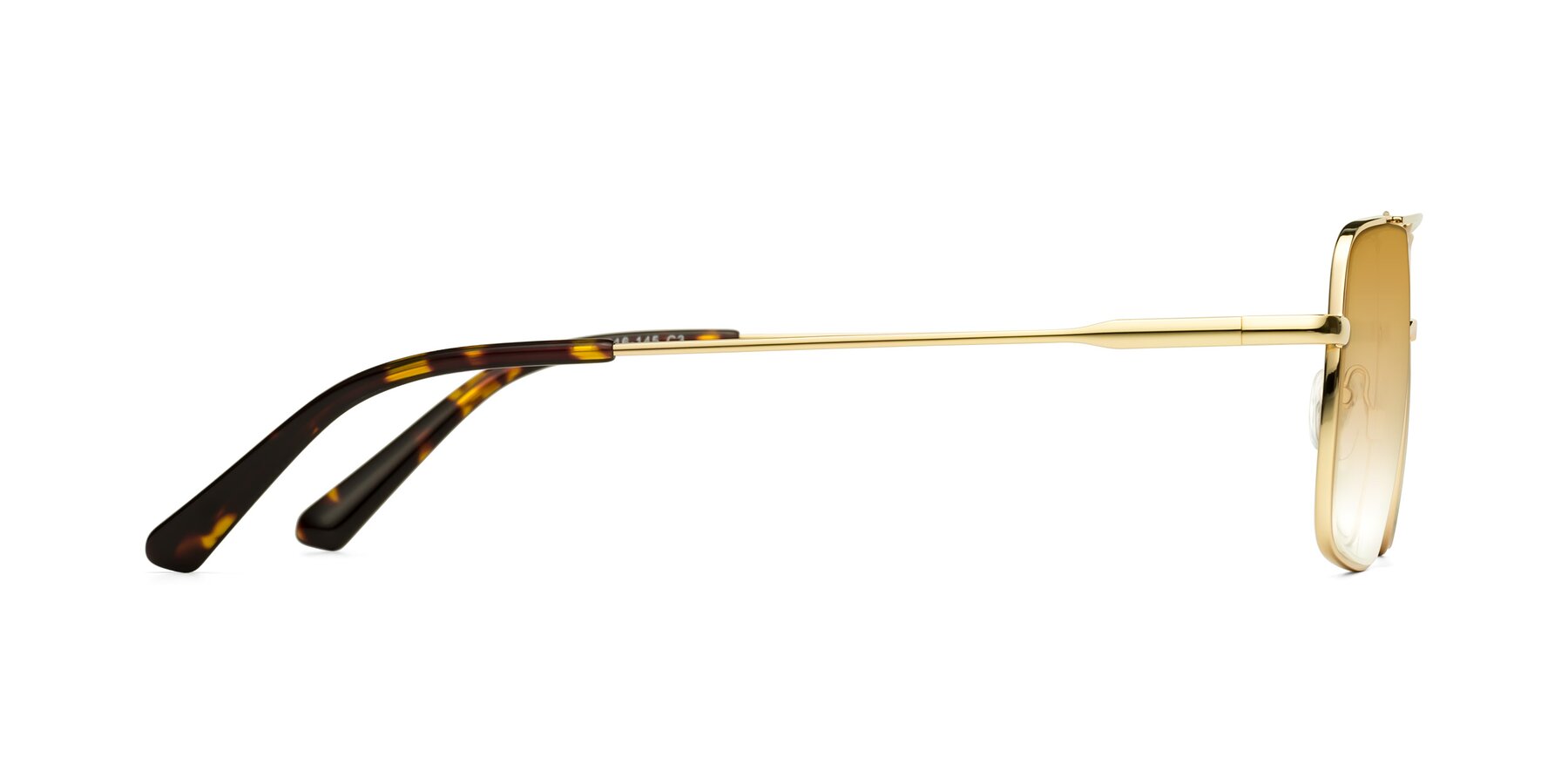 Side of Jever in Gold with Champagne Gradient Lenses