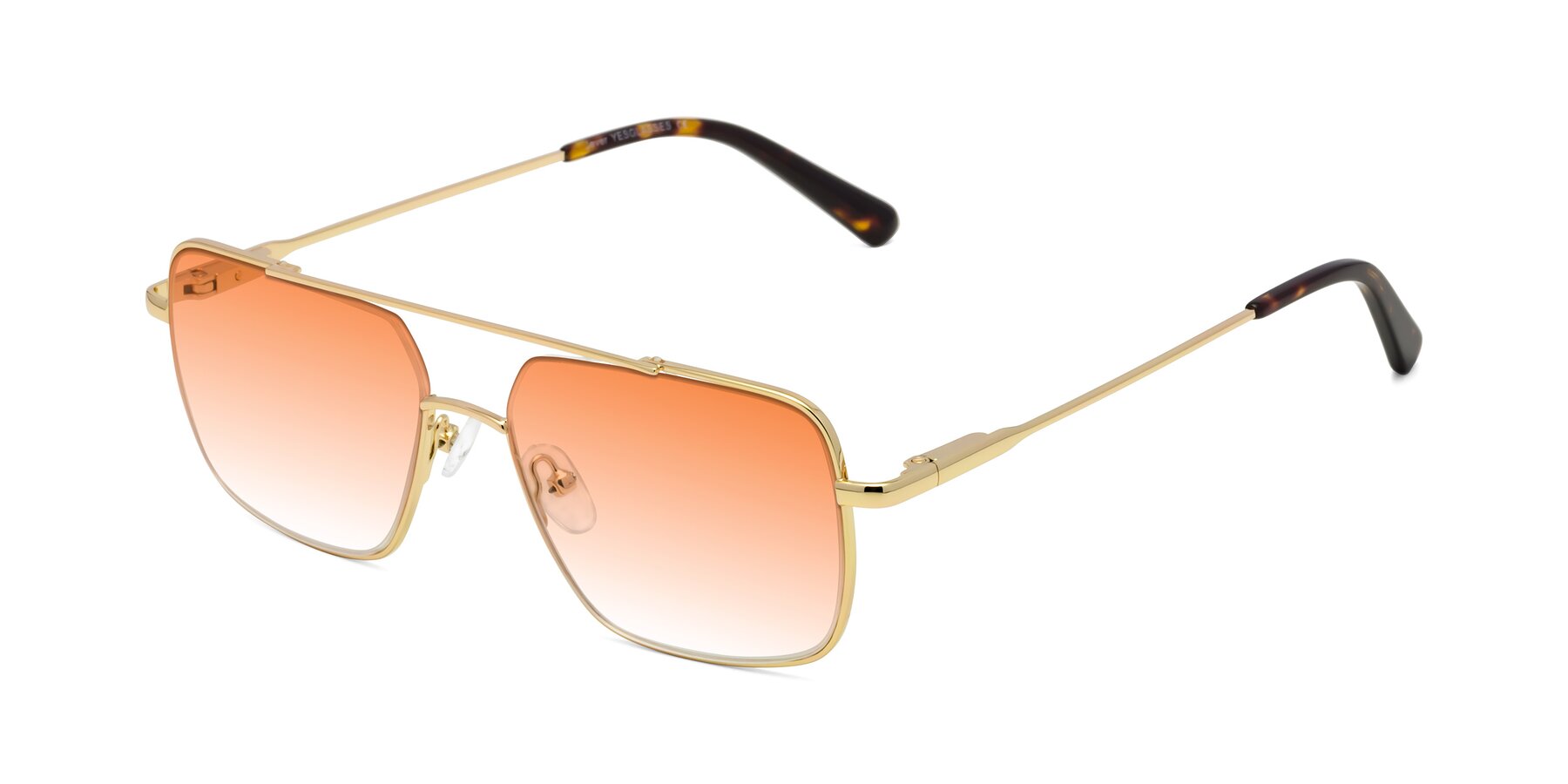 Angle of Jever in Gold with Orange Gradient Lenses