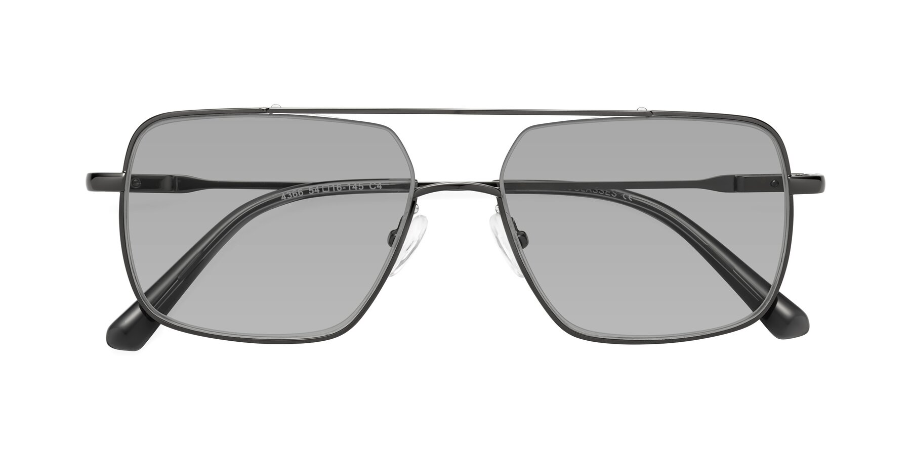 Folded Front of Jever in Gunmetal with Light Gray Tinted Lenses